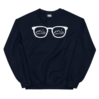 Sonnenbrille und Berge - Sweatshirt (Unisex) berge xxx yyy zzz Navy