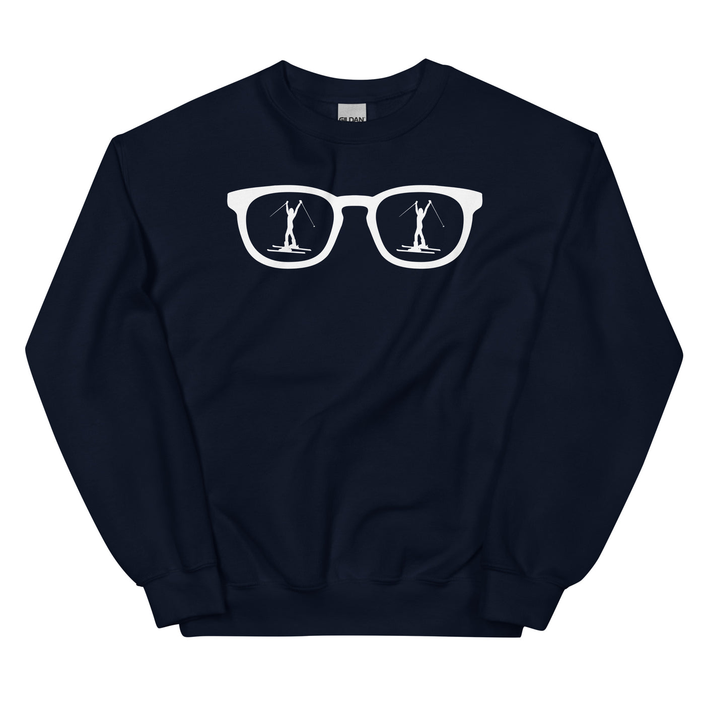 Sonnenbrille und Skifahren 1 - Sweatshirt (Unisex) klettern ski xxx yyy zzz Navy