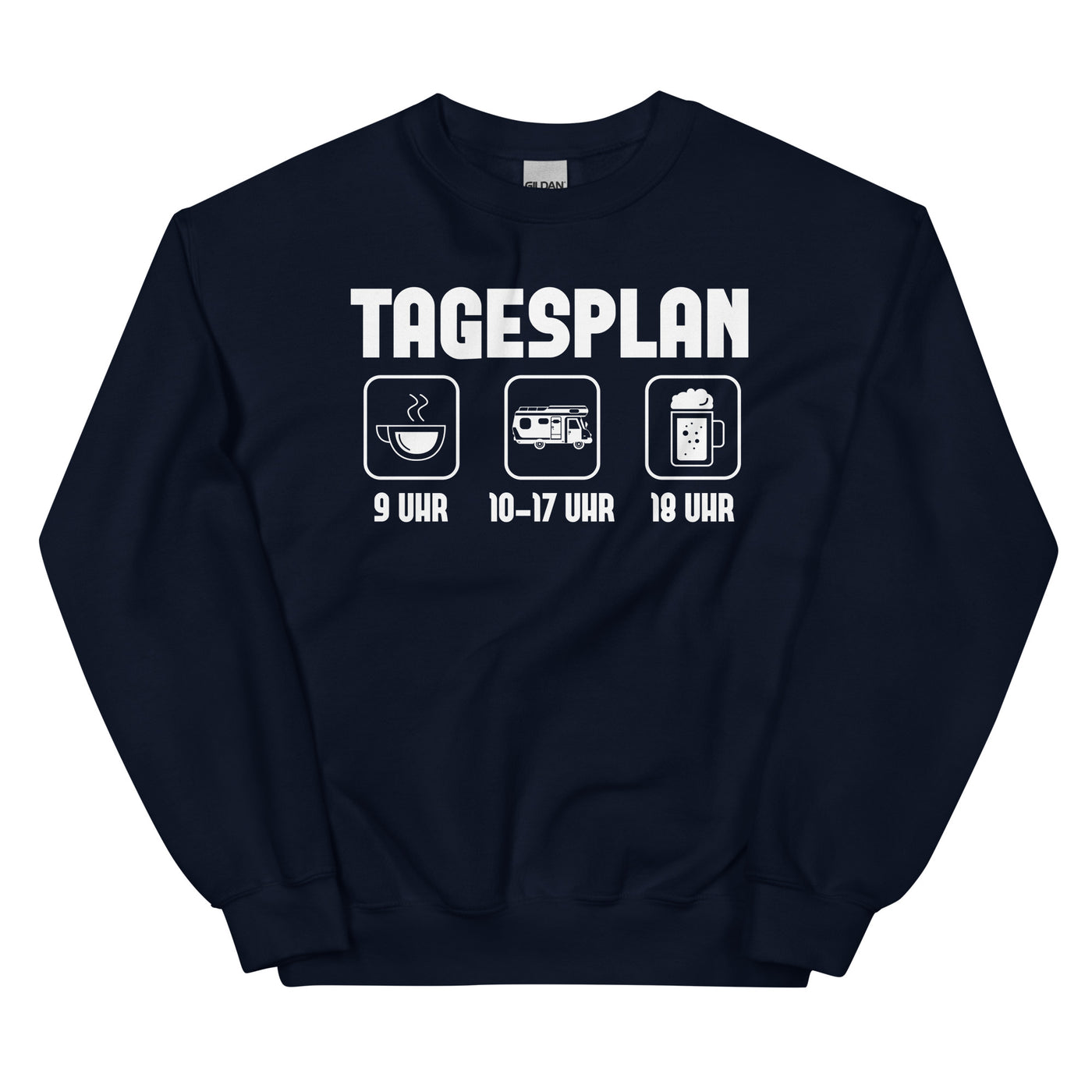 Tagesplan - Sweatshirt (Unisex) camping xxx yyy zzz Navy