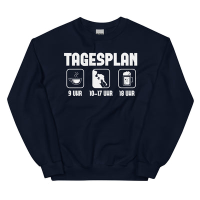 Tagesplan - (K) - Sweatshirt (Unisex) klettern xxx yyy zzz Navy