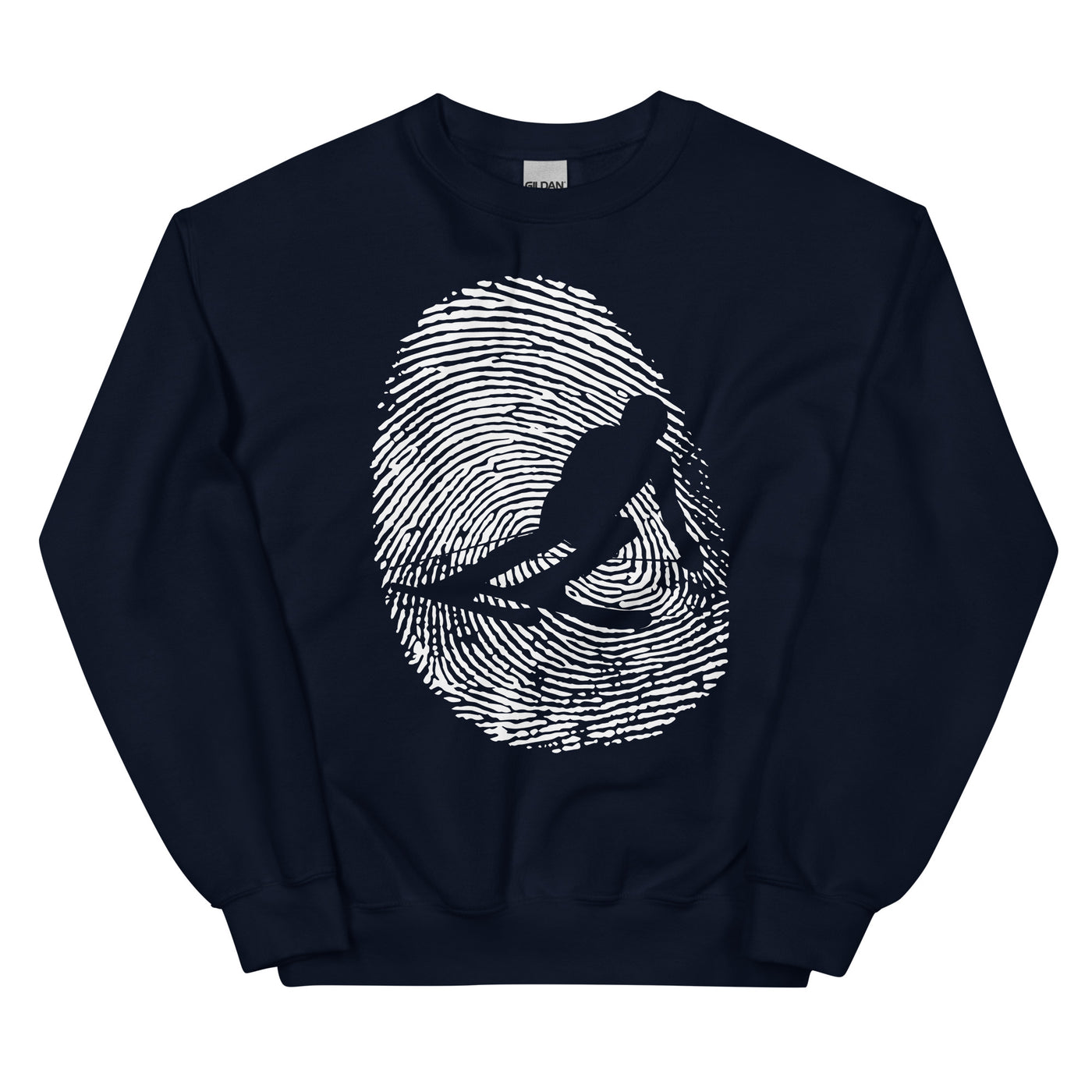 Thumb_Print_-_Skifahren_-_(SK) - Sweatshirt (Unisex) klettern ski xxx yyy zzz Navy