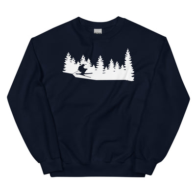 Bäume - Skifahren - Sweatshirt (Unisex) klettern ski xxx yyy zzz Navy