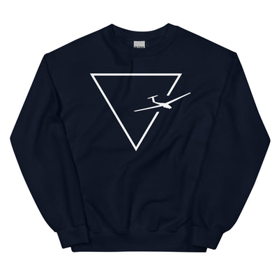 Dreieck 1 und Segelflugzeug - Sweatshirt (Unisex) berge xxx yyy zzz Navy