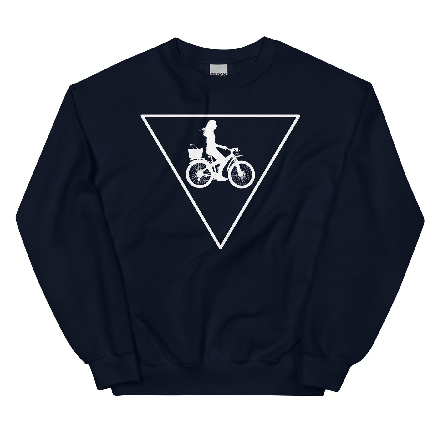 Dreieck und Radfahren - - Sweatshirt (Unisex) fahrrad xxx yyy zzz Navy