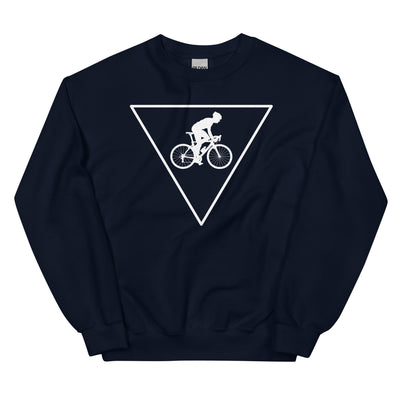 Dreieck und Radfahren - (F) - Sweatshirt (Unisex) fahrrad xxx yyy zzz Navy