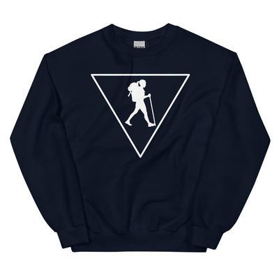 Dreieck_und_Wandern_-_(W)_ - Unisex Crew Neck Sweatshirt | Gildan 18000 xxx yyy zzz Navy