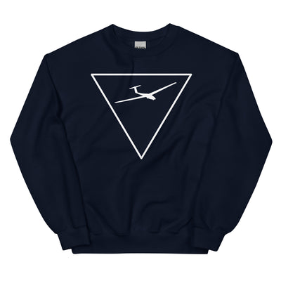 Dreieck und Segelflugzeug - Sweatshirt (Unisex) berge xxx yyy zzz Navy