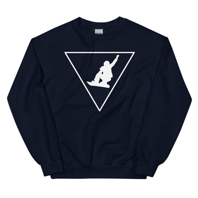 Dreieck und Snowboarding - Sweatshirt (Unisex) snowboarden xxx yyy zzz Navy