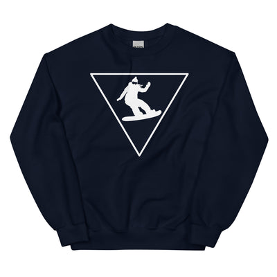 Dreieck und Snowboarding - Sweatshirt (Unisex) snowboarden xxx yyy zzz Navy