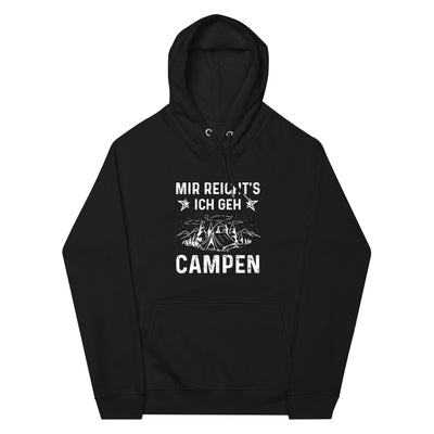 Mir Reicht's Ich Gen Campen - Unisex Premium Organic Hoodie camping xxx yyy zzz Black