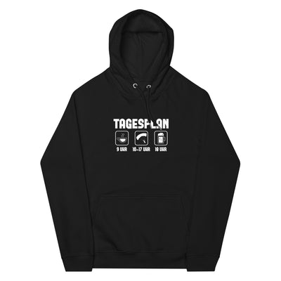 Tagesplan 1 - Unisex Premium Organic Hoodie berge xxx yyy zzz Black