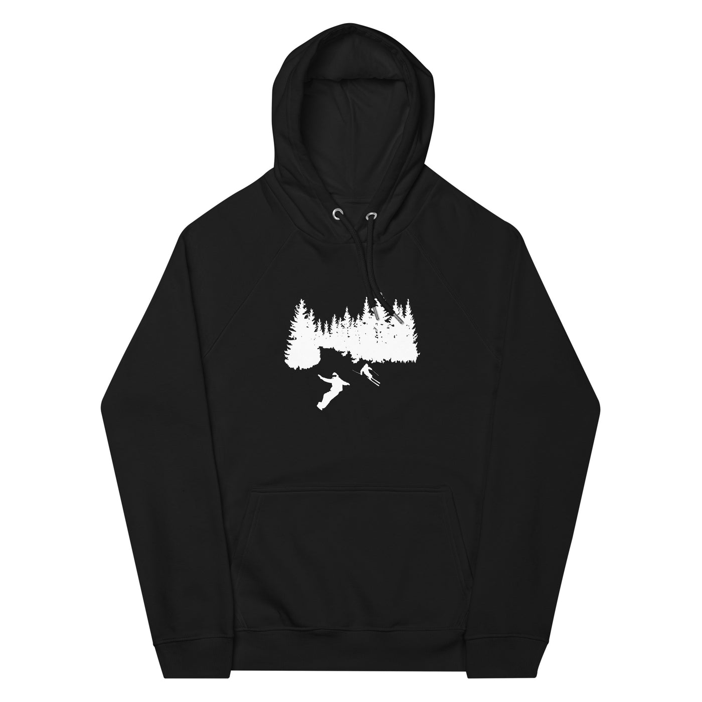 Bäume - Snowboarding - Skifahren - Unisex Premium Organic Hoodie klettern ski xxx yyy zzz Black