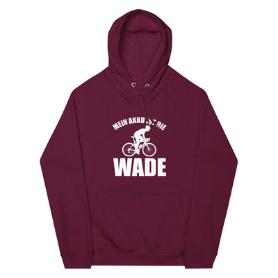 Mein Akku Ist Die Wade 2 - Unisex Premium Organic Hoodie fahrrad xxx yyy zzz Burgundy