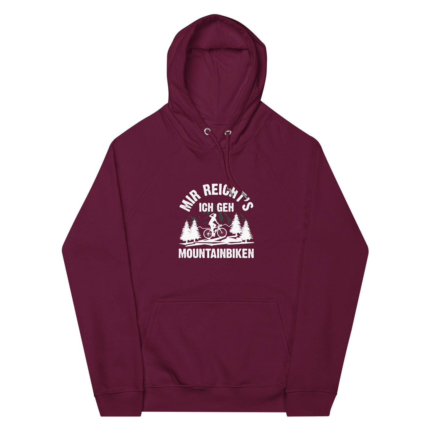 Mir reicht's ich geh mountainbiken - (M) - Unisex Premium Organic Hoodie xxx yyy zzz Burgundy