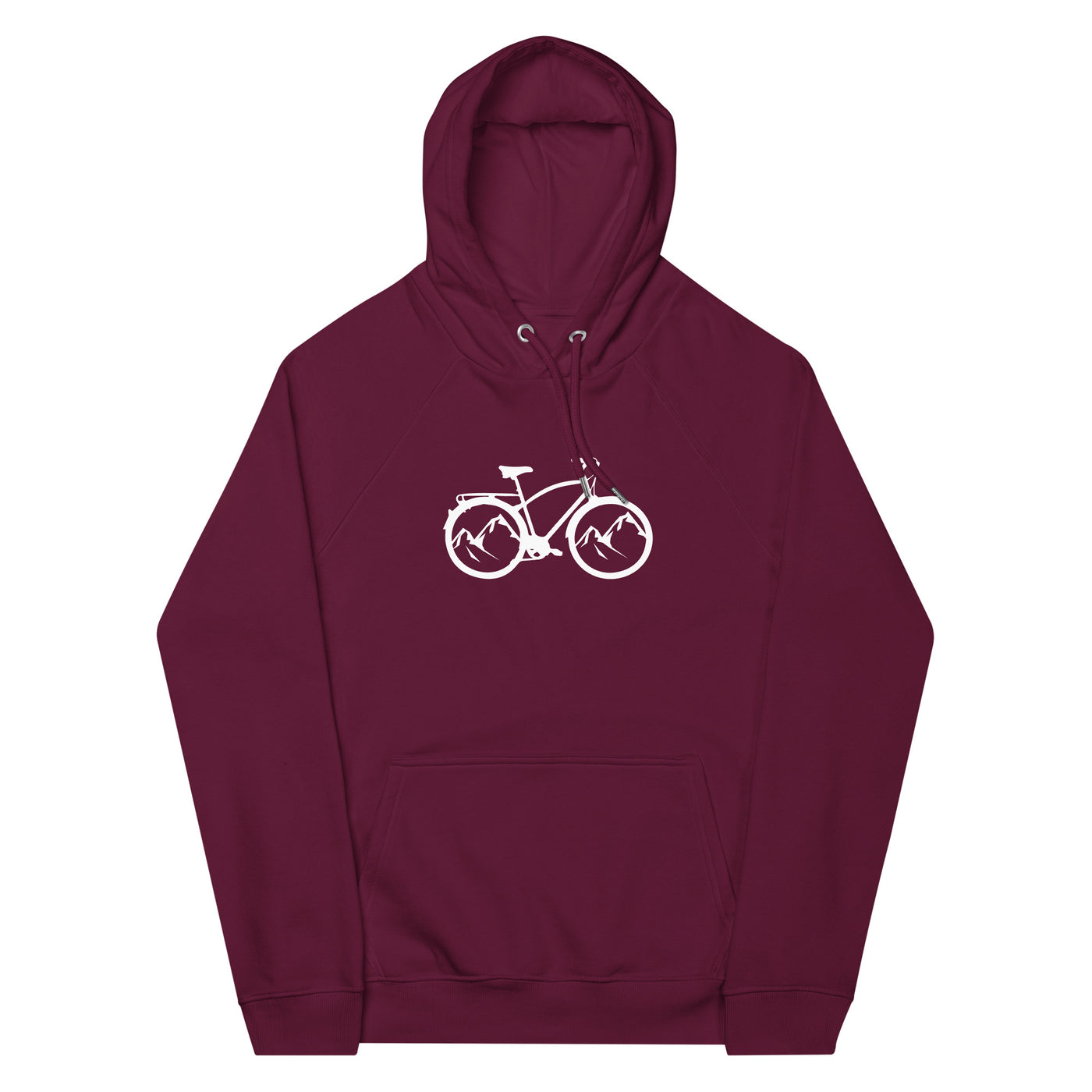 Berge - Radfahren - (17) - Unisex Premium Organic Hoodie fahrrad xxx yyy zzz Burgundy