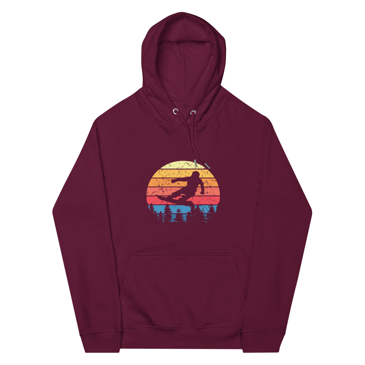 Snowboard Vintage - Unisex Premium Organic Hoodie snowboarden xxx yyy zzz Burgundy