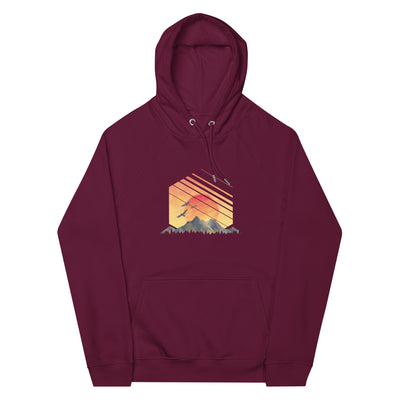 Sonnenaufgang Alpen - Unisex Premium Organic Hoodie berge xxx yyy zzz Burgundy