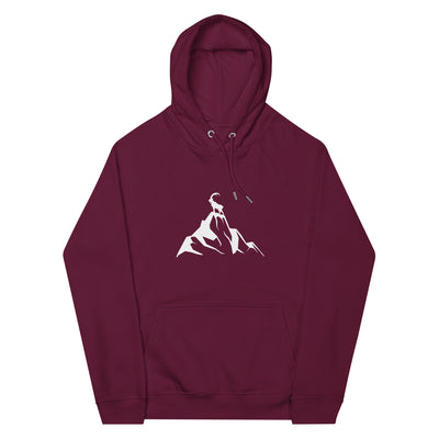 Steinbock_am_Berg_-_(B.W) - Unisex Eco Raglan Hoodie | SOL'S 03568 wandern xxx yyy zzz Burgundy