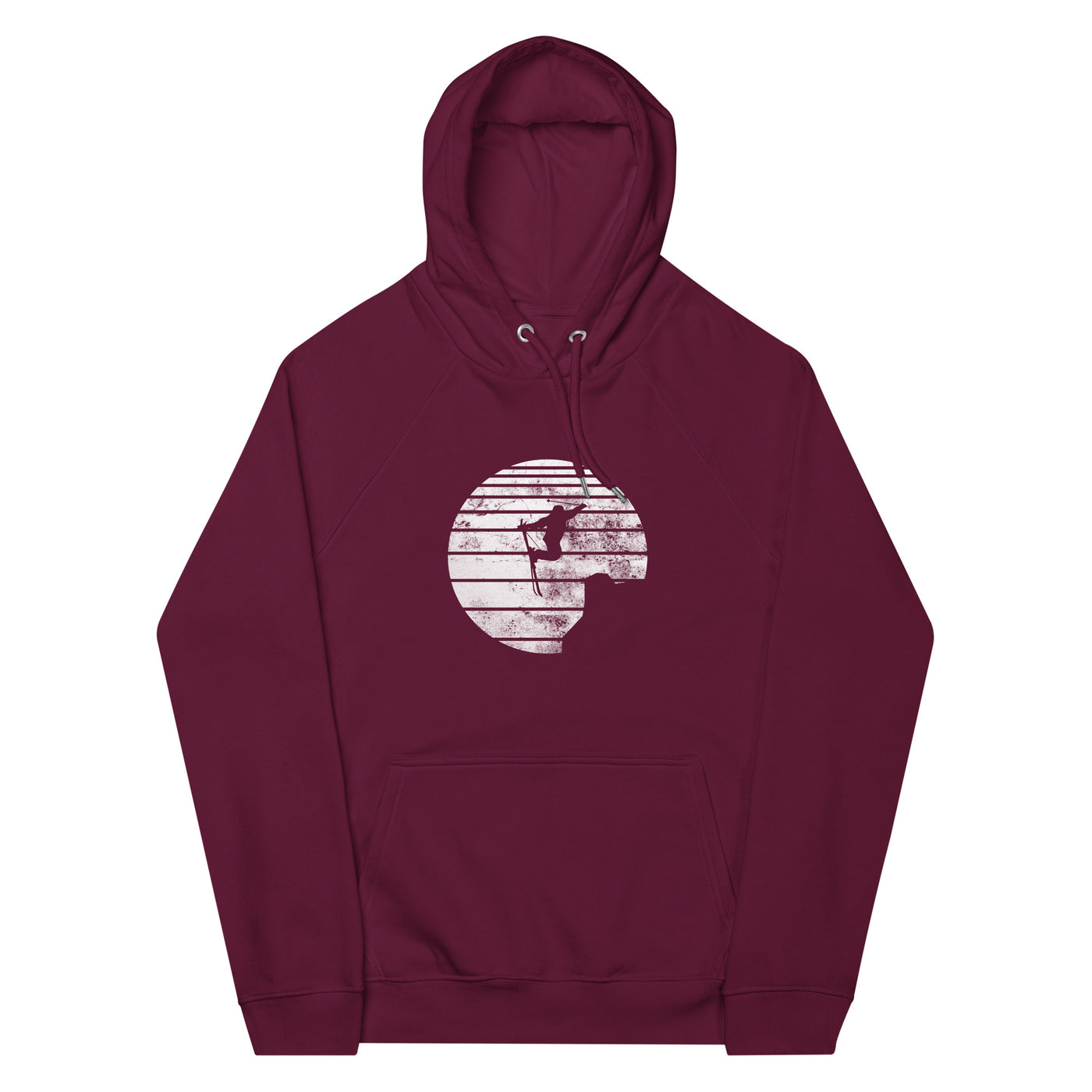 Sonne - Skifahren - (SK) - Unisex Eco Raglan Hoodie | SOL'S 03568 xxx yyy zzz Burgundy