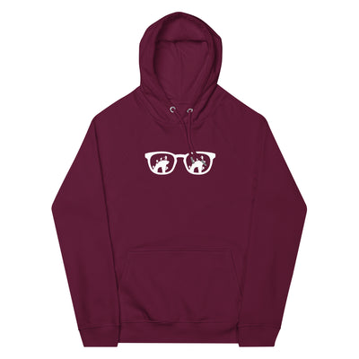 Sonnenbrille und Klettern - Unisex Premium Organic Hoodie klettern xxx yyy zzz Burgundy