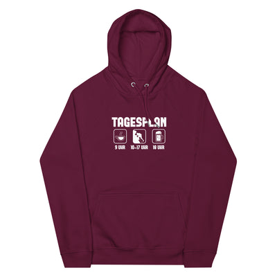 Tagesplan - (K) - Unisex Premium Organic Hoodie klettern xxx yyy zzz Burgundy