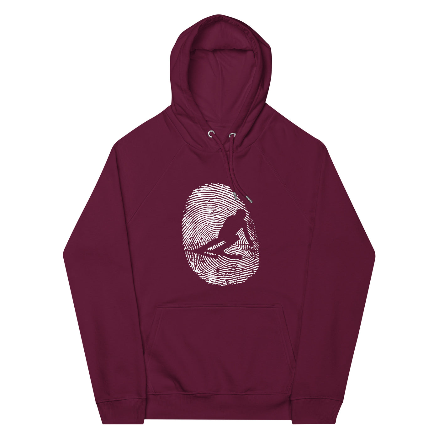 Thumb_Print_-_Skifahren_-_(SK) - Unisex Premium Organic Hoodie klettern ski xxx yyy zzz Burgundy