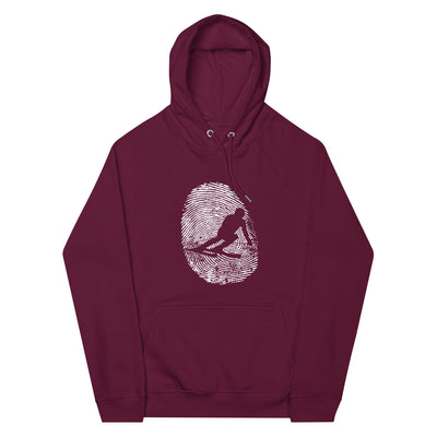 Thumb Print - Skifahren - Unisex Premium Organic Hoodie klettern ski xxx yyy zzz Burgundy