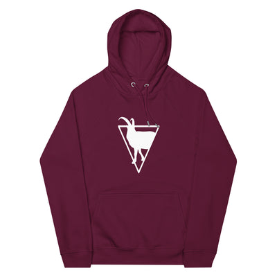 Triagnle - Goat - Unisex Premium Organic Hoodie berge xxx yyy zzz Burgundy