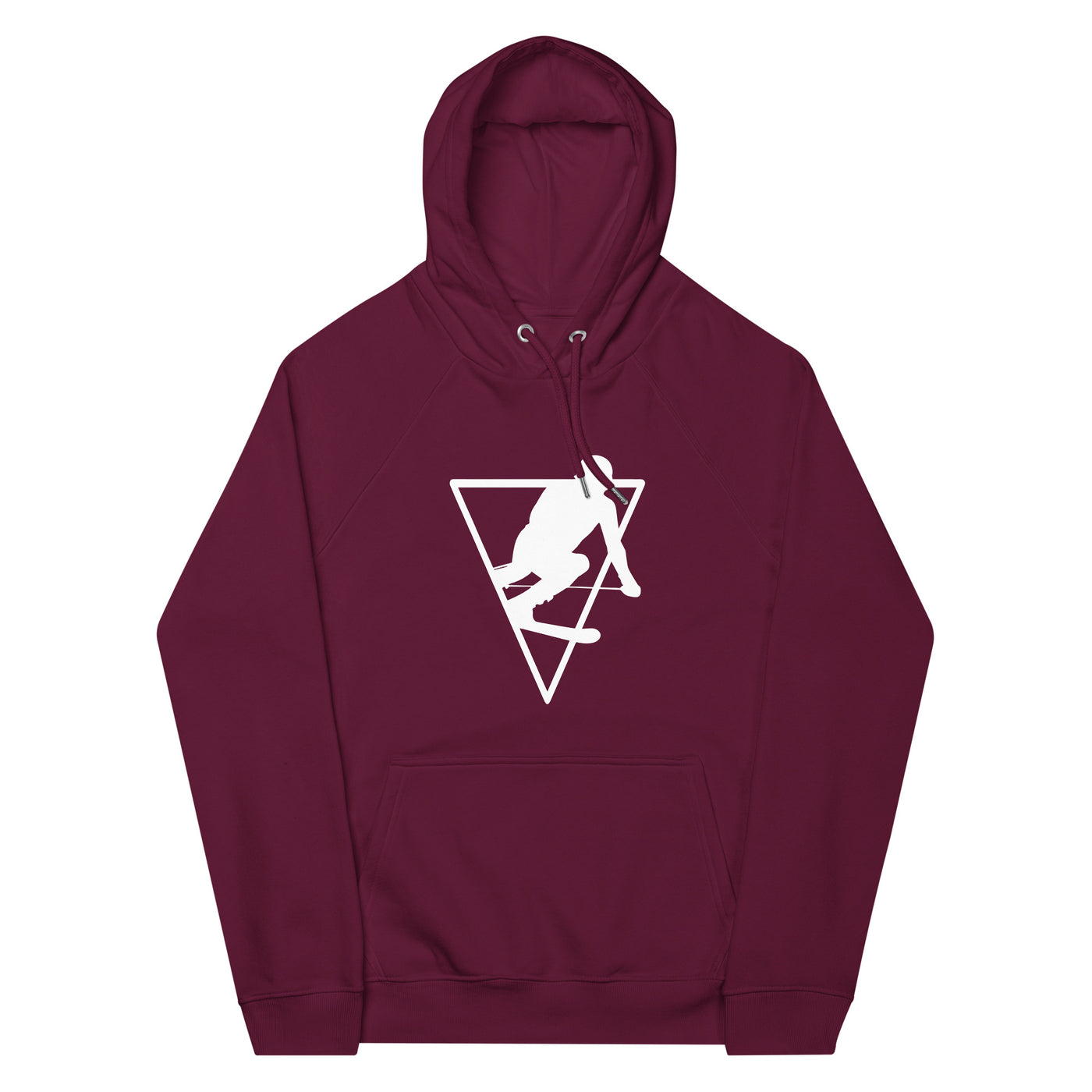 Dreieck - Skifahren - Unisex Premium Organic Hoodie klettern ski xxx yyy zzz Burgundy