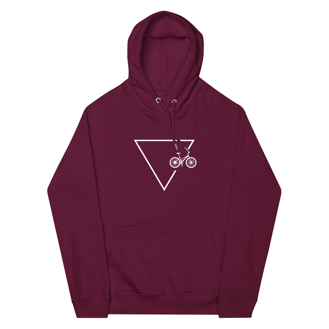 Dreieck 1 und Fahrrad - Unisex Premium Organic Hoodie fahrrad xxx yyy zzz Burgundy