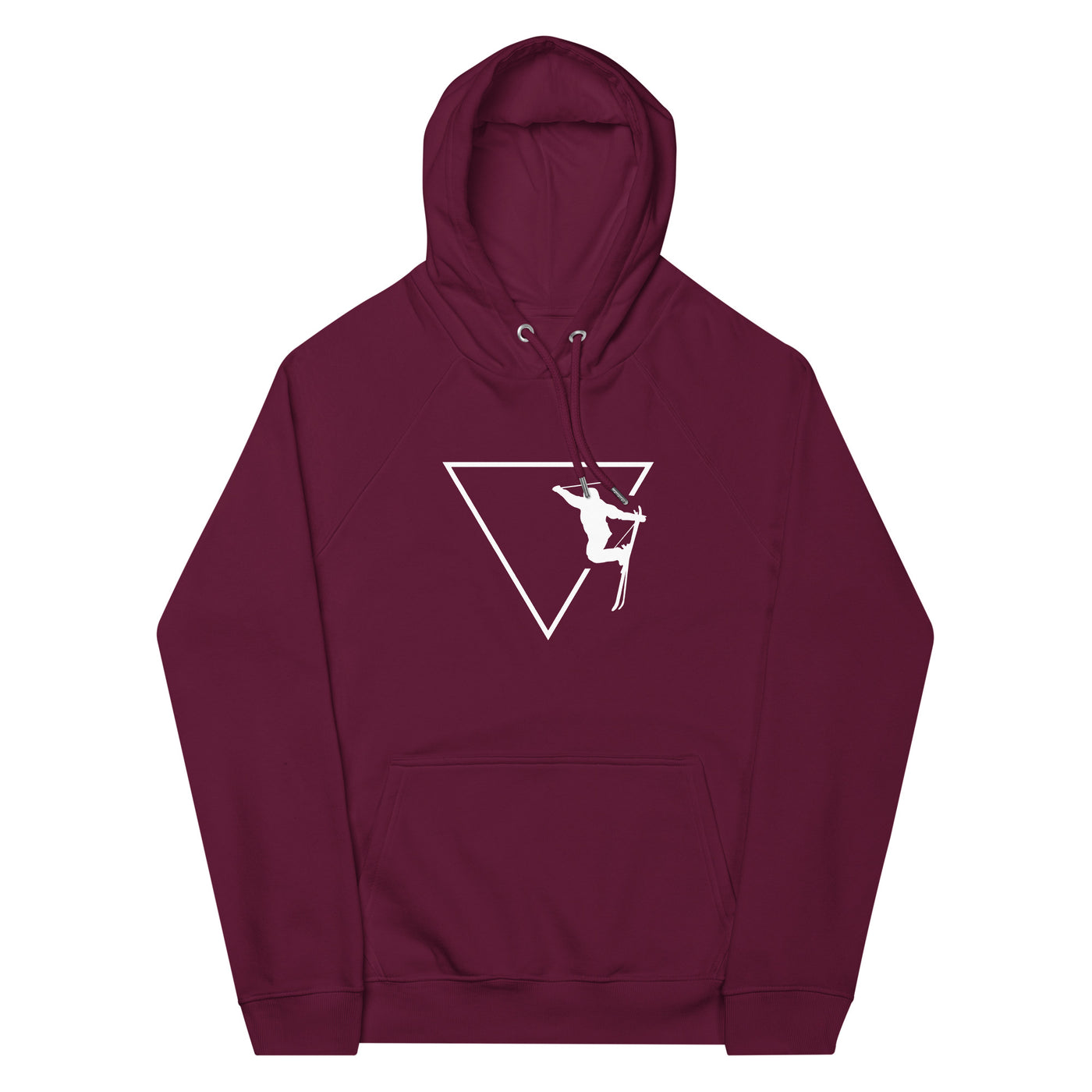 Dreieck 1 und Skifahren - Unisex Premium Organic Hoodie klettern ski xxx yyy zzz Burgundy