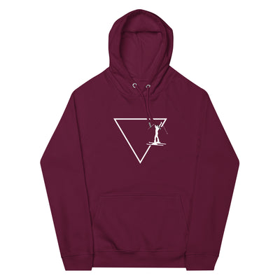 Dreieck 1 und Skifahren - Unisex Premium Organic Hoodie klettern ski xxx yyy zzz Burgundy