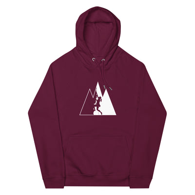 Dreieck Berge und Klettern - Unisex Premium Organic Hoodie klettern xxx yyy zzz Burgundy