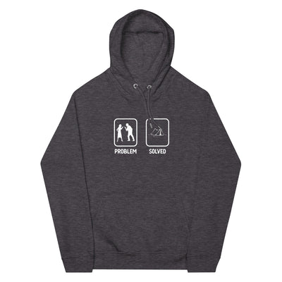 Problem Solved - Camping Tent - Unisex Premium Organic Hoodie camping xxx yyy zzz Charcoal Melange