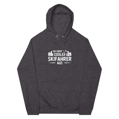 So Sieht Ein Cooler Skifahrer Aus - Unisex Premium Organic Hoodie klettern ski xxx yyy zzz Charcoal Melange