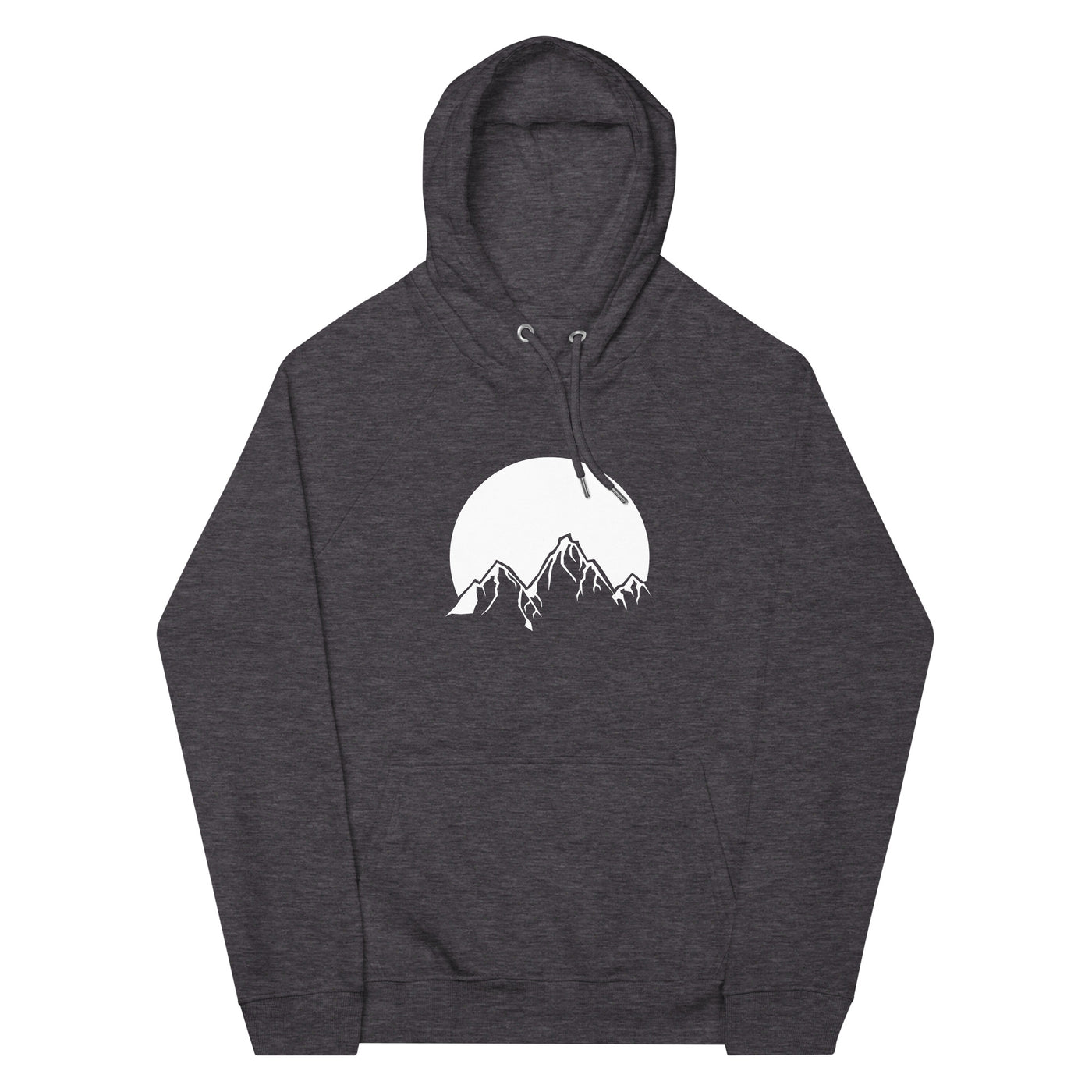 Sonne_-_Berge_-_(B) - Unisex Eco Raglan Hoodie | SOL'S 03568 xxx yyy zzz Charcoal Melange