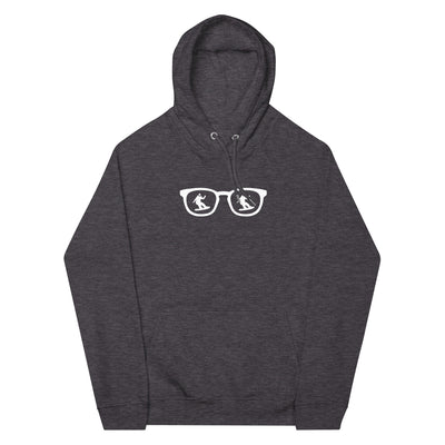 Sonnenbrille und Snowboarding 1 - Unisex Premium Organic Hoodie snowboarden xxx yyy zzz Charcoal Melange