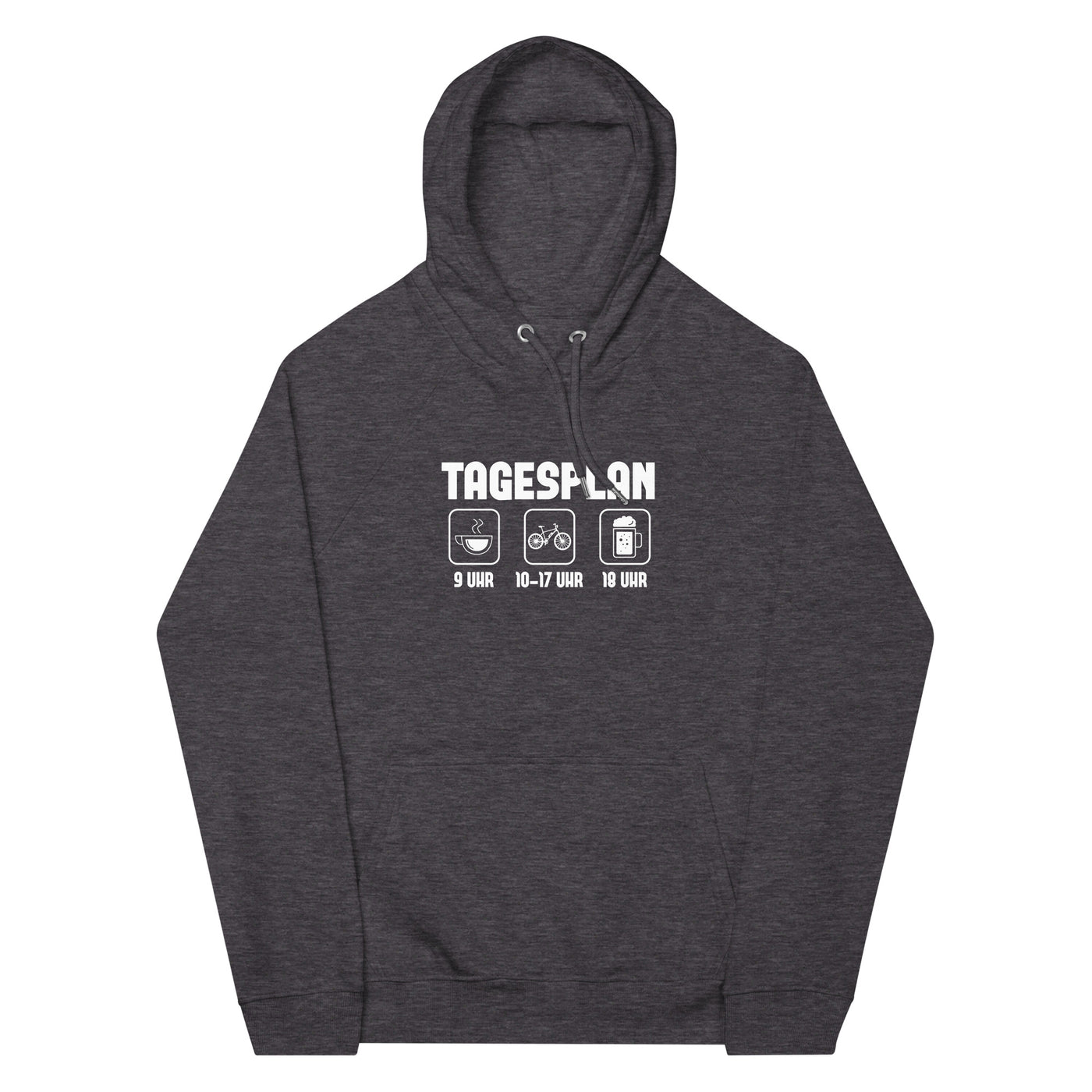 Tagesplan - Unisex Premium Organic Hoodie e-bike xxx yyy zzz Charcoal Melange