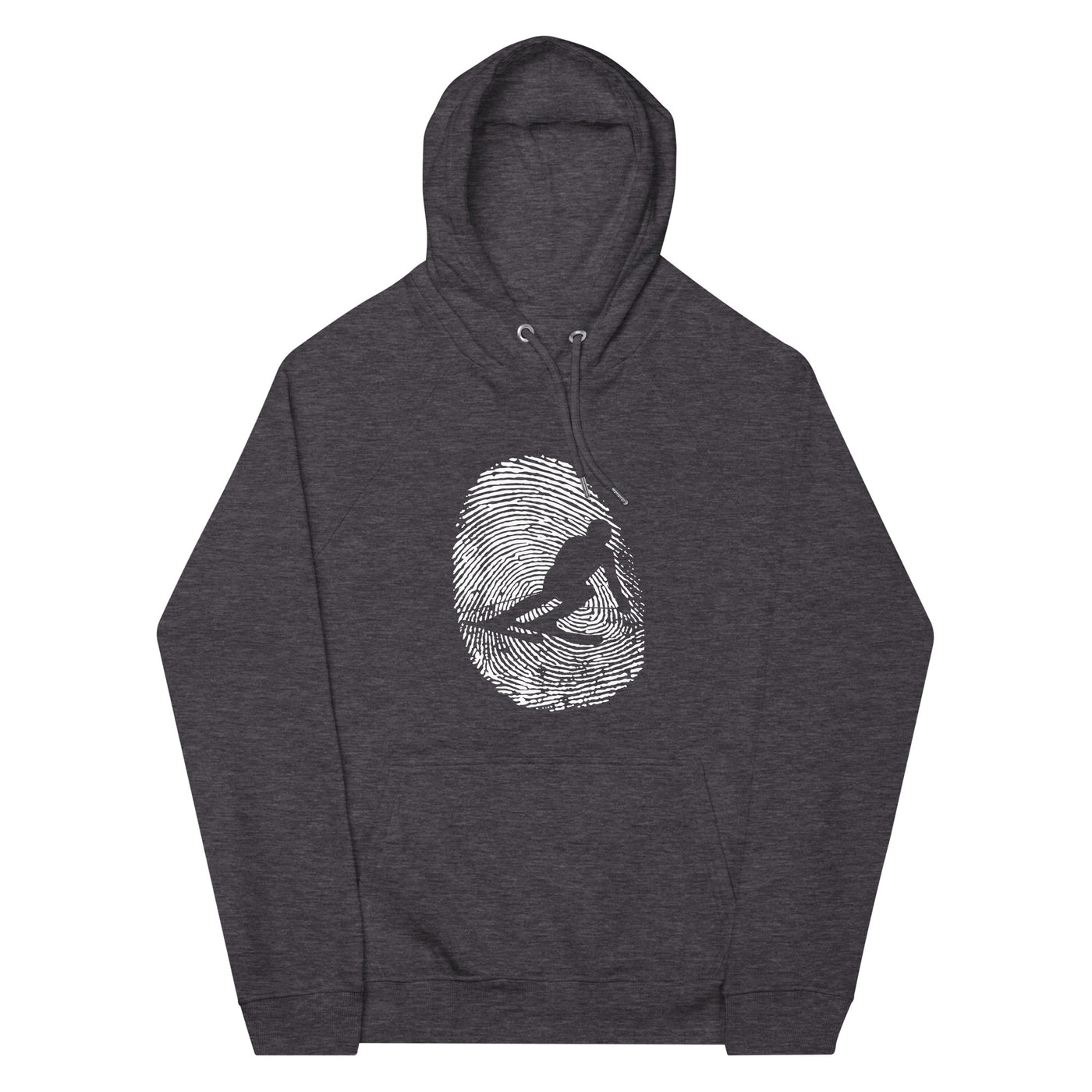 Thumb Print - Skifahren - Unisex Premium Organic Hoodie klettern ski xxx yyy zzz Charcoal Melange