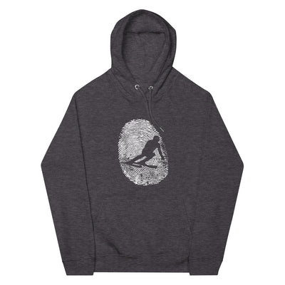 Thumb_Print_-_Skifahren_-_(SK) - Unisex Premium Organic Hoodie klettern ski xxx yyy zzz Charcoal Melange