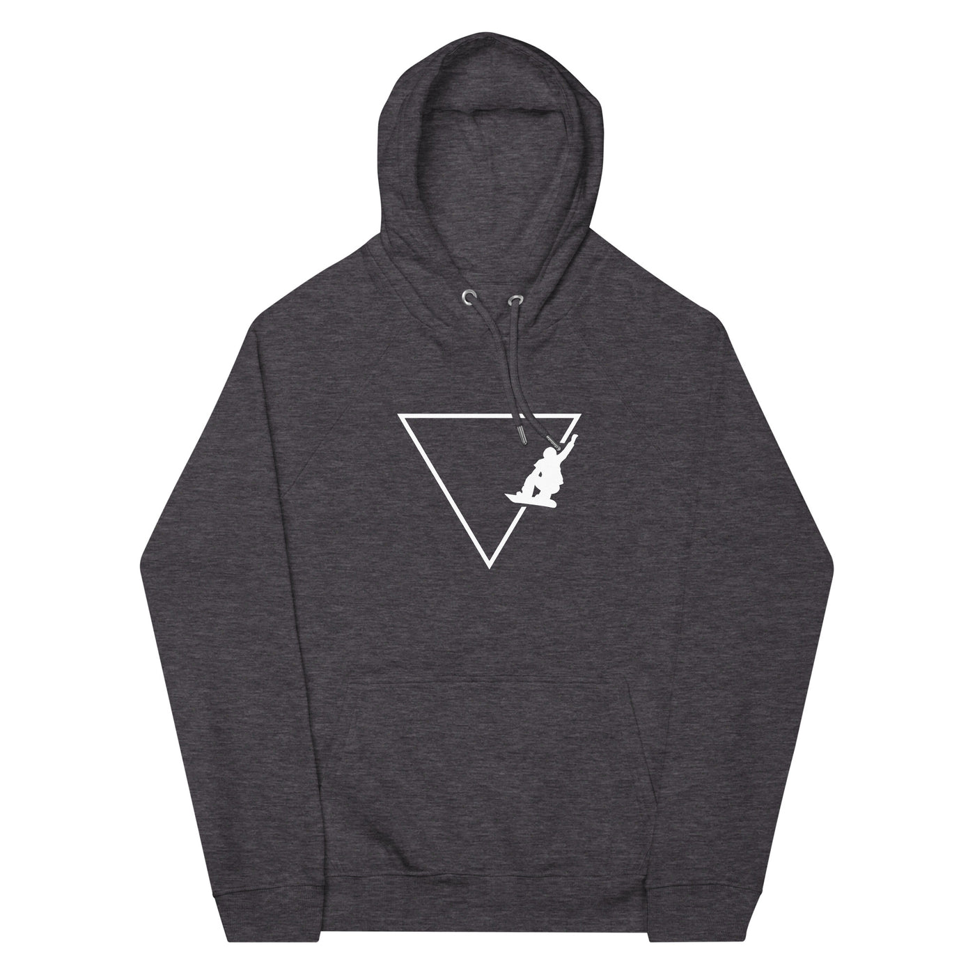 Dreieck 1 und Snowboarding - Unisex Premium Organic Hoodie snowboarden xxx yyy zzz Charcoal Melange