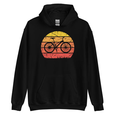 Vintage Sun And Cycling - Unisex Hoodie fahrrad Schwarz