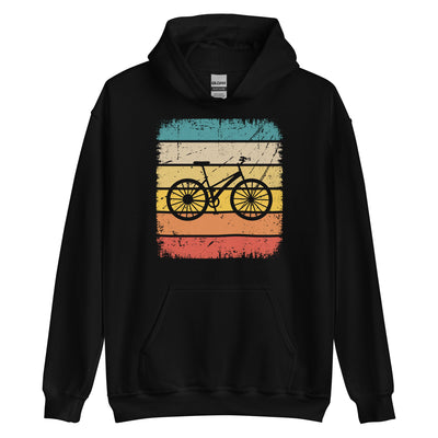Vintage Square And Cycling - Unisex Hoodie fahrrad Schwarz