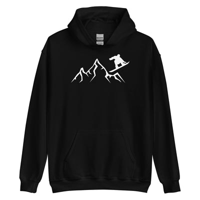 Berge - Snowboarding - (24) - Unisex Hoodie snowboarden xxx yyy zzz Black