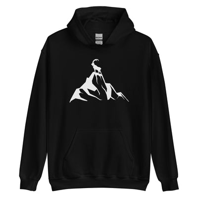 Steinbock_am_Berg_-_(B.W) - Unisex Heavy Blend Hoodie | Gildan 18500 wandern xxx yyy zzz Black