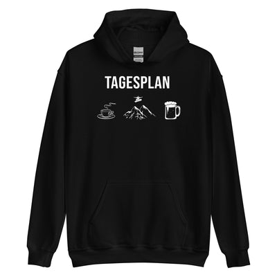 Tagesplan Kaffee, Snowboarden und Bier - Unisex Hoodie snowboarden xxx yyy zzz Black