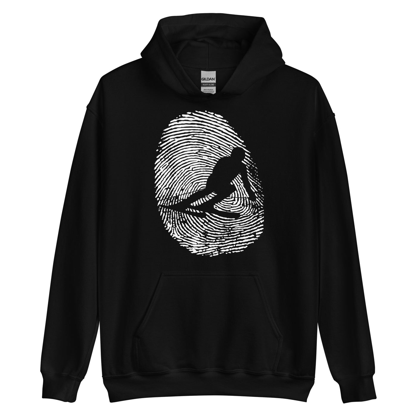 Thumb_Print_-_Skifahren_-_(SK) - Unisex Heavy Blend Hoodie | Gildan 18500 xxx yyy zzz Black