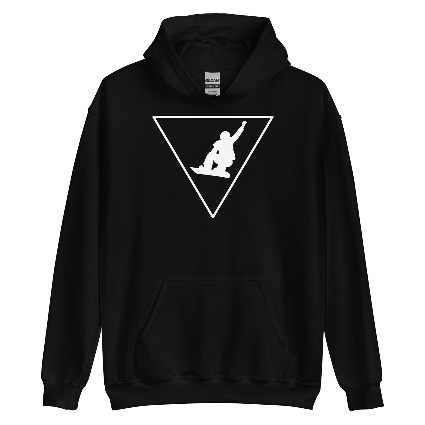 Dreieck_und_Snowboarding_-_(SN)_ - Unisex Heavy Blend Hoodie | Gildan 18500 xxx yyy zzz Black