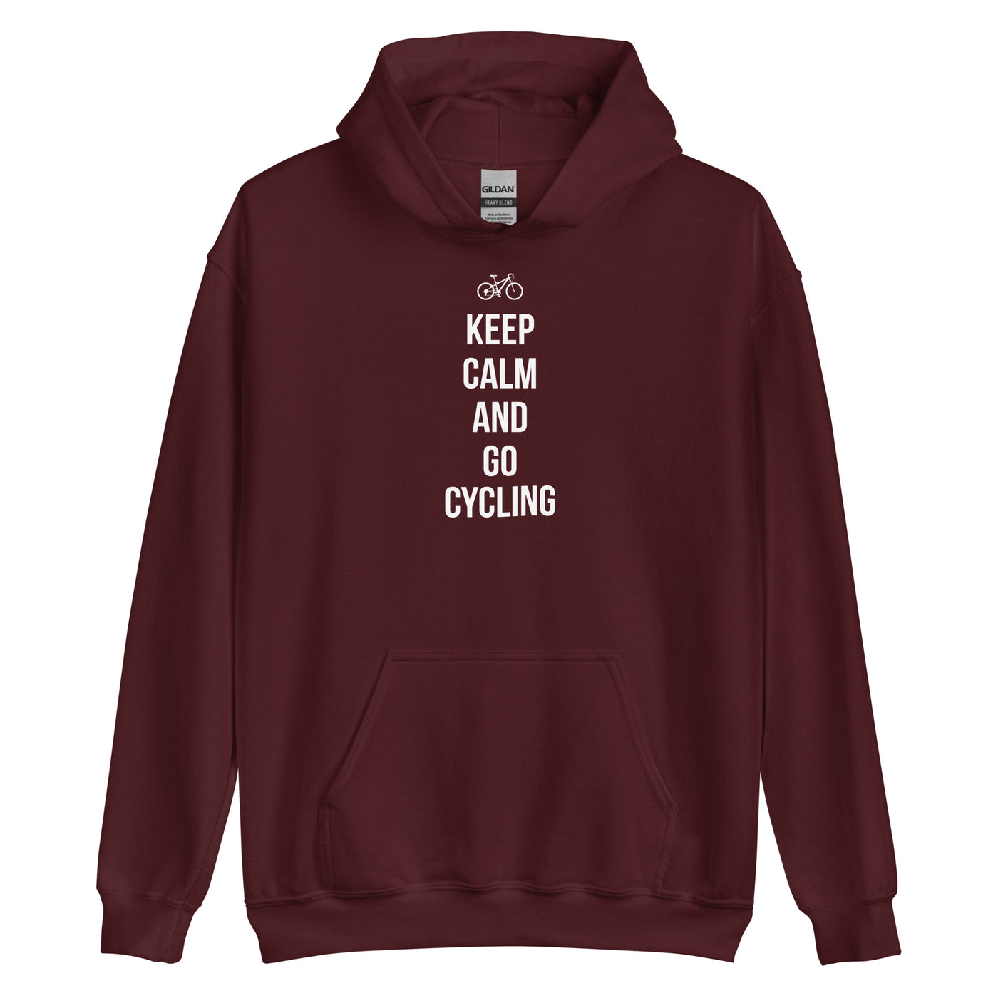 Keep calm and go cycling - Unisex Hoodie fahrrad xxx yyy zzz Maroon