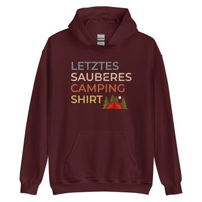 Letztes sauberes Camping Shirt - Unisex Hoodie camping xxx yyy zzz Maroon